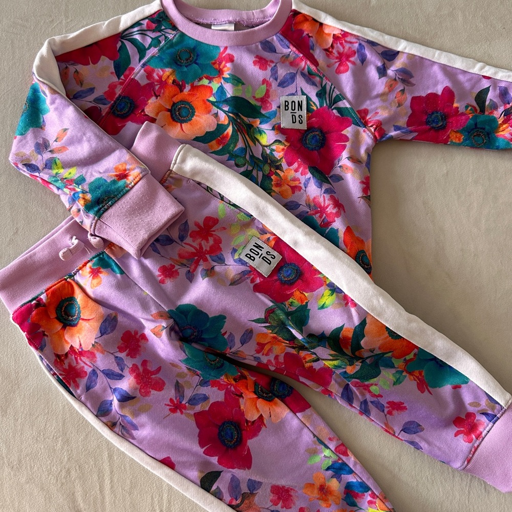 Bonds Vibrant Floral Baby Set